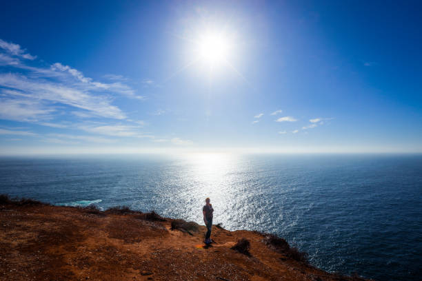 istock Beautiful Cliffs with the Blue Ocean Water in Vina Del Mar, Chile 1223803988