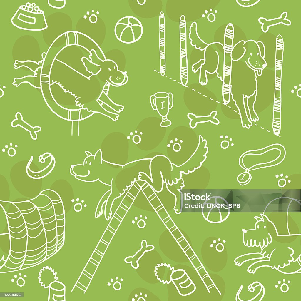 Agility Pattern Background Seamless Pattern With Agility Training Stock Illustration - Download ...