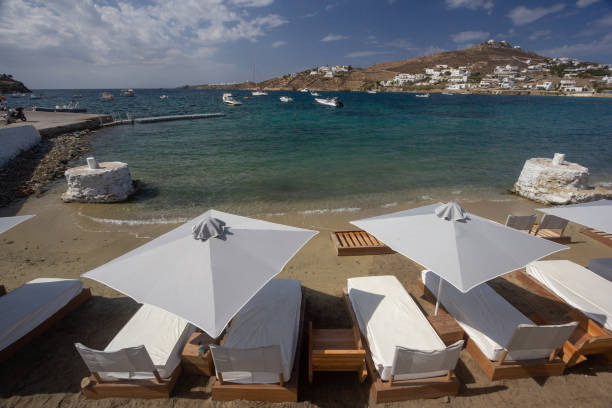 istock Ornos Beach in Mykonos, Greece 1223811188