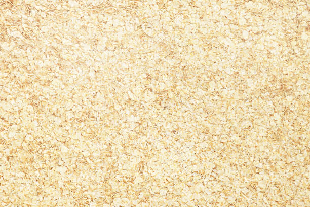 Oatmeal background, oat food texture, muesli