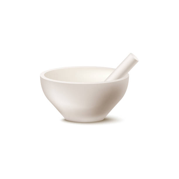 istock SPA mortar and pestle or bowl icon realistic vector illustration isolated. 1223824182