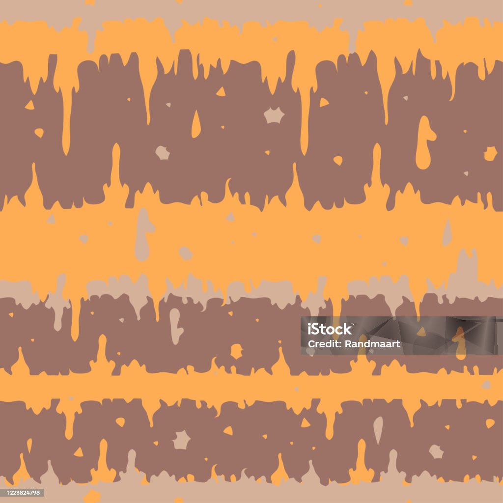 Kết Cấu Vải Hoa Văn Vector Liền Mạch Với Màu Cam Và Nâu Nhạt Sơn ...