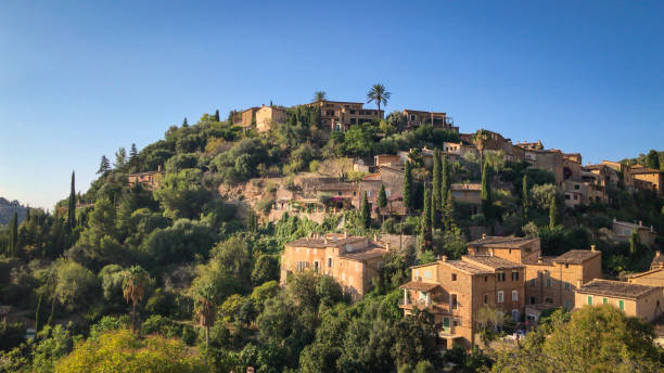 istock Scenic view of Deia, Majorca against blue sky 1223827306
