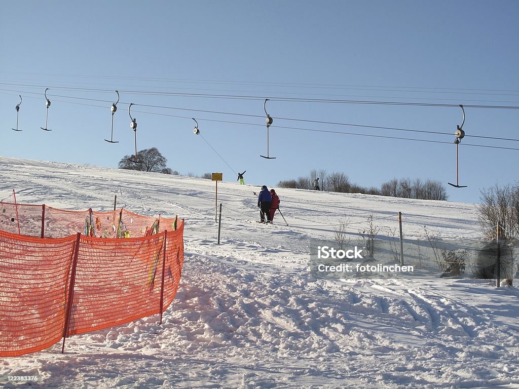 Ski lift auf schwäbische Mountains - Lizenzfrei Schwäbische Alb Stock-Foto