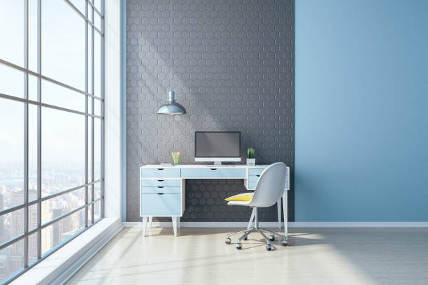 istock Contemporary workplace in home office 1223834357