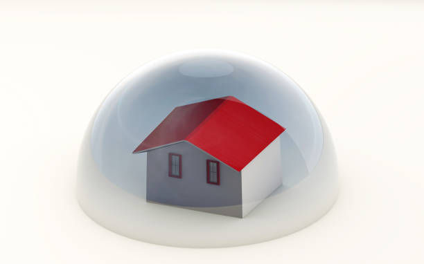 istock 3d rendering of a house protected under a dome 1223835634