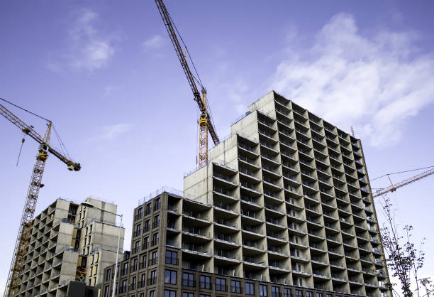 istock Foundation of a house under construction 1223836948