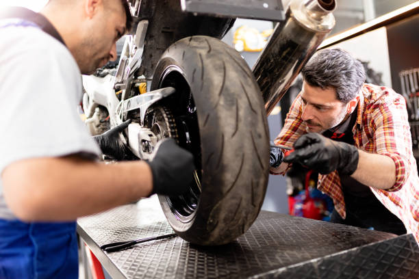istock Motorbike Repairman 1223844161