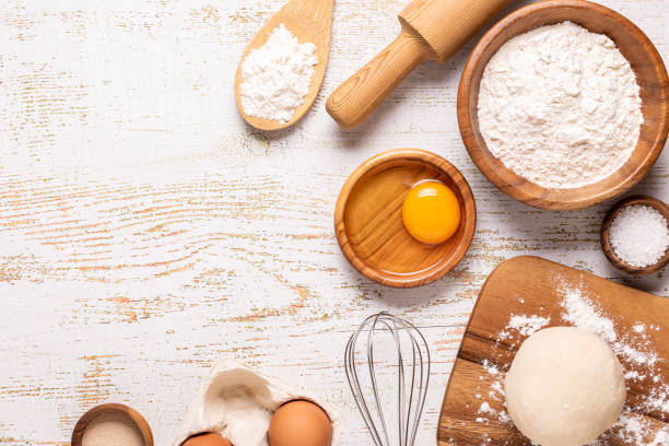 istock Bakery products -flour, dough, yeast, salt 1223845204