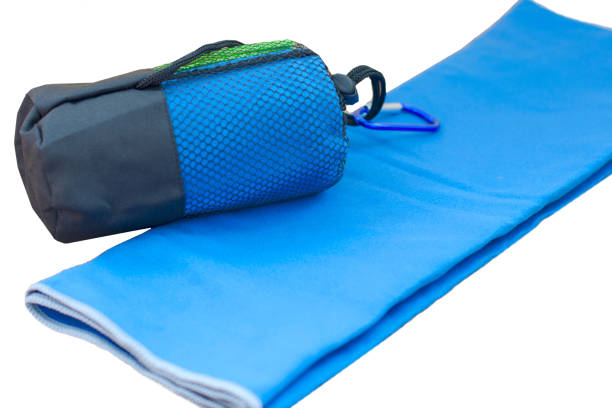 istock Isolate of microfiber towel for fitness. 1223847271
