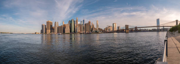 istock Panoramic View of Manhattan Island from Brooklyn 1223861415