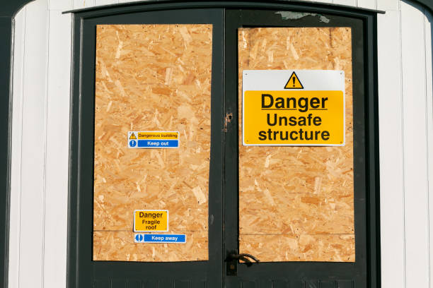 istock Boarded Up Property in Farningham, England 1223863384