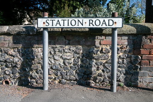 Fact versus opinion road sign.