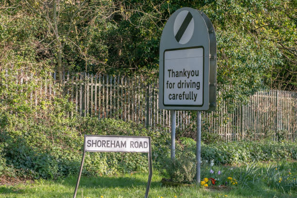 istock Shoreham Road in Eynsford, England 1223864594