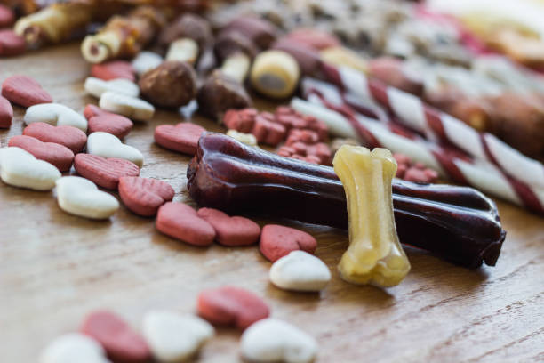 istock Dog tasty colored biscuits, snacks for dogs 1223868384