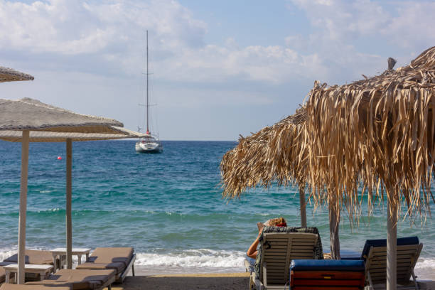 Ornos Beach in Mykonos, Greece