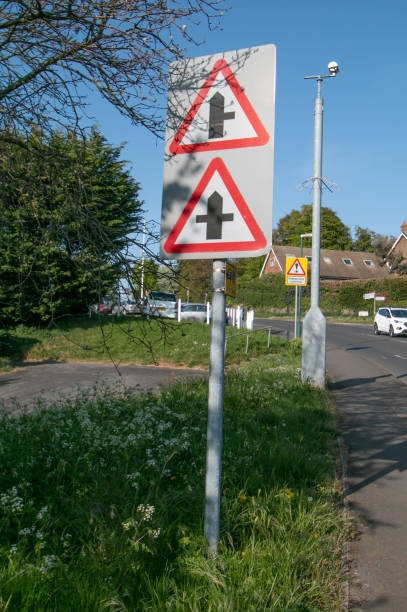 istock Side Roads Ahead in Farningham, England 1223869619