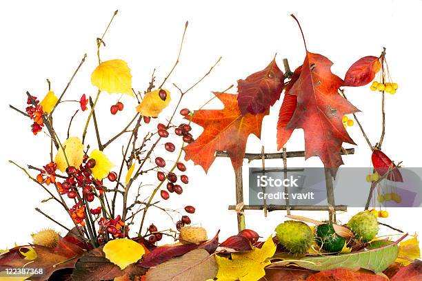 Sweet Isolated Autumn Home Stock Photo - Download Image Now - Autumn, Bed - Furniture, Branch - Plant Part