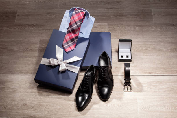 istock Men's fashion gift package. 1223874814