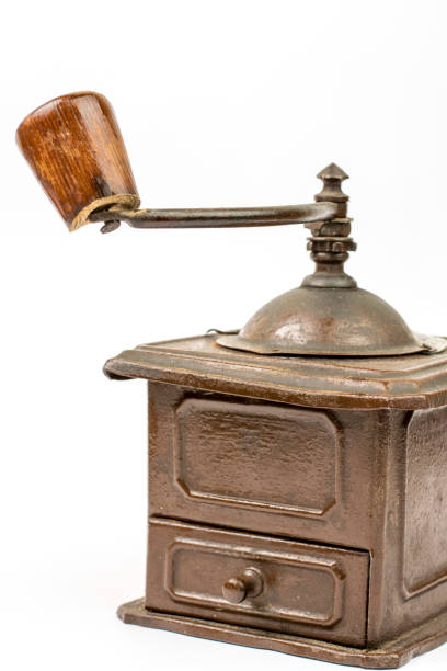 istock Old rustic wooden hand mill for coffee and spices 1223876982
