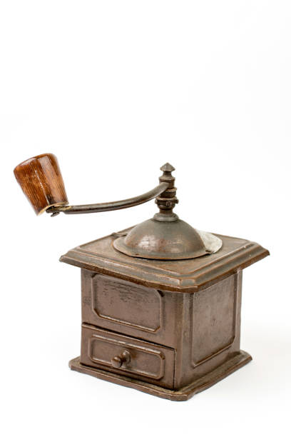 istock Old rustic wooden hand mill for coffee and spices 1223876991