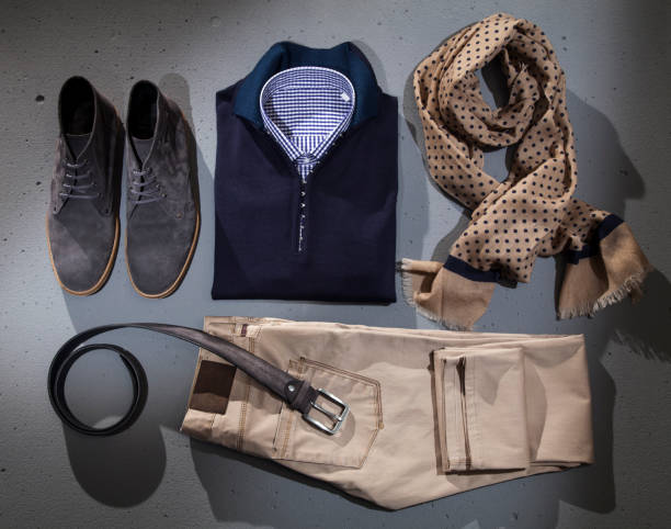 istock Quality stylish men's clothes and accessories. 1223880006
