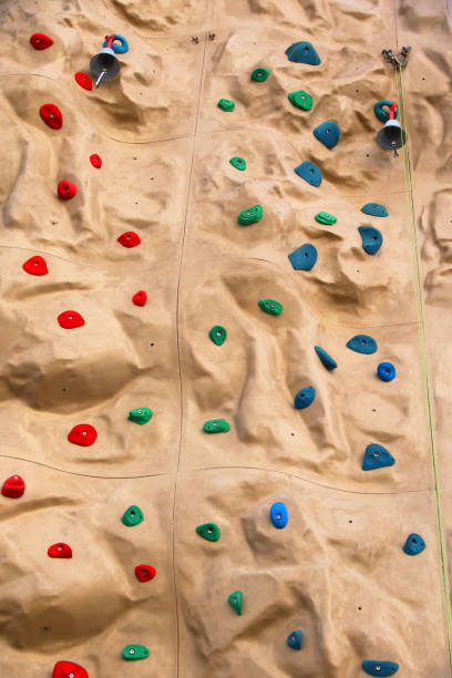 istock Indoor Rock Climbing Wall with Bells 1223886595
