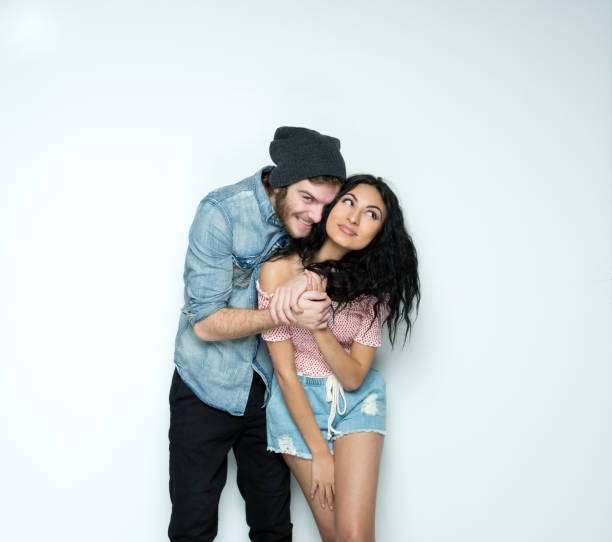 istock Young women hipster wearing knit hat 1223886966