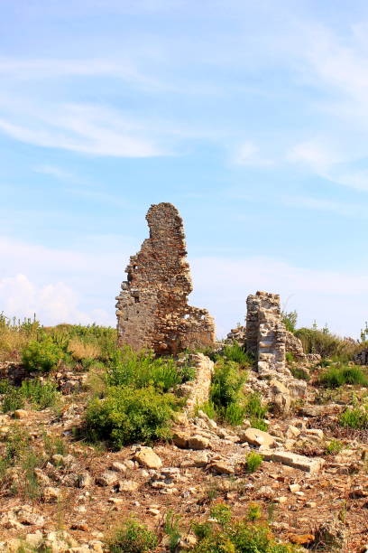 istock The famous architectural monuments of Side, Turkey 1223889163