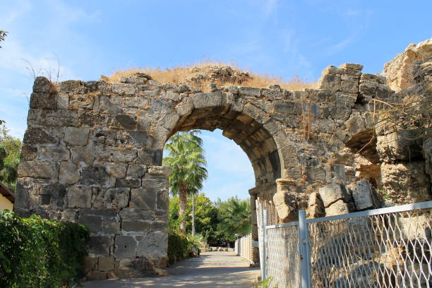 istock The famous architectural monuments of Side, Turkey 1223889847
