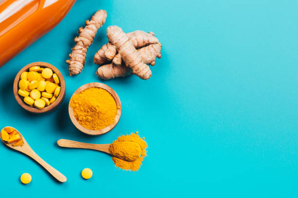 istock Mess of turmeric plant in different conditions. 1223896854