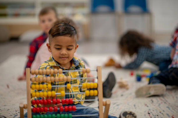 istock Daycare students in the classroom 1223897320