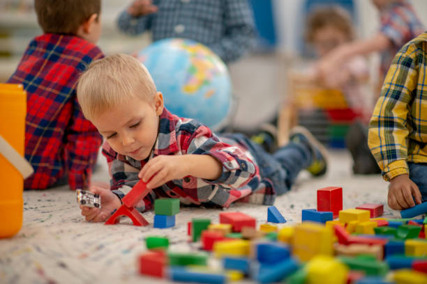 istock Daycare students in the classroom 1223897329