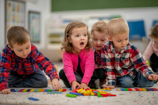 istock Daycare students in the classroom 1223897331