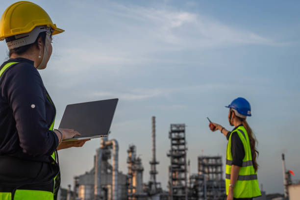 istock Oil refinery business 1223900161