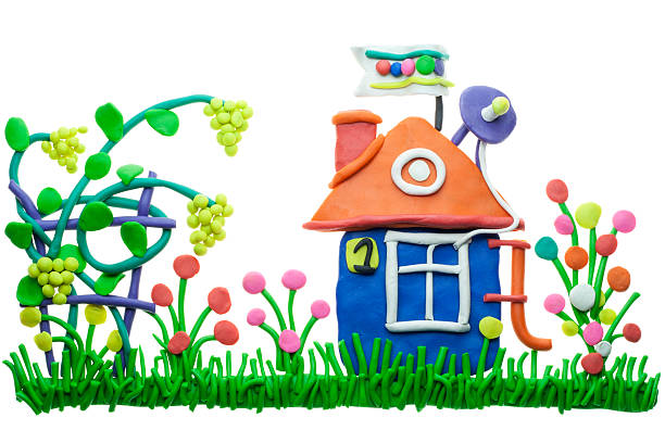istock Grapes grow near the small house 122390465
