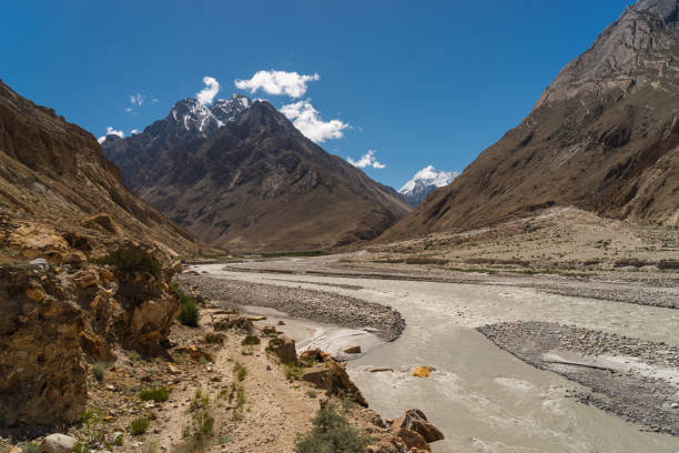 istock Landscape of mountains and river in K2 base camp trekking, Karakoram mountains range in Gilgit Baltistan, Pakistan 1223915322