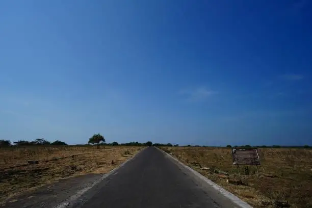 Open road in East Javanese, Indonesia