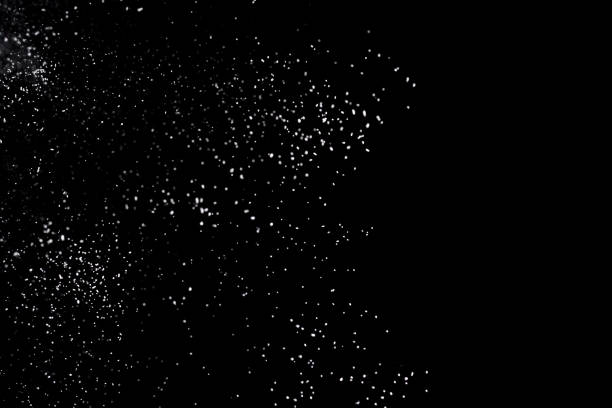 istock White powder explosion isolated on black background.White dust particles splash. 1223920408