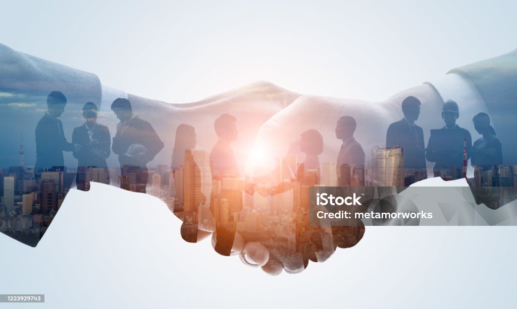 Partnership of business concept. Business network. Business Stock Photo