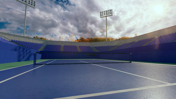 istock Tennis court. 1223930433