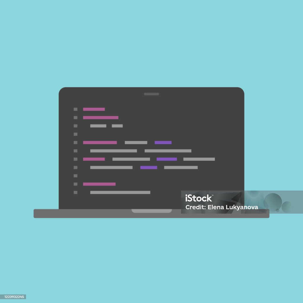 Layar Coding Pemrograman Kode Pemrograman Pada Layar Komputer Laptop Atau Pengkodean Skrip Php ...