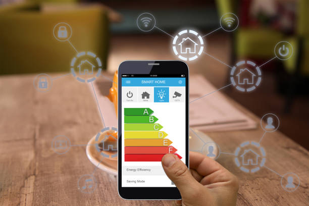 istock Smart home automation mobile phone energy efficiency technology 1223934031