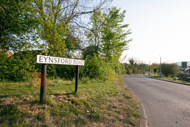 Eynsford Road in Farningham near Eynsford, England