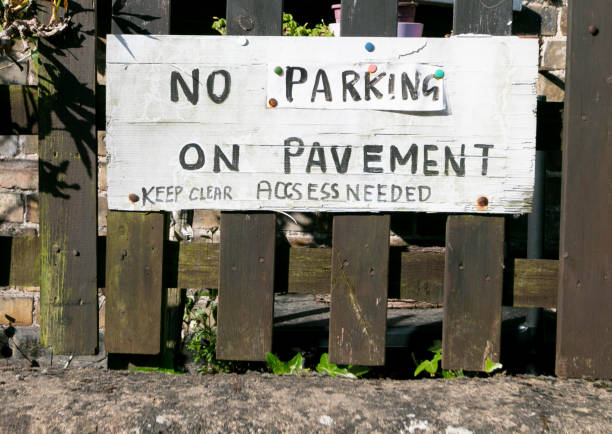 istock No Parking Sign in Eynsford, England 1223937468