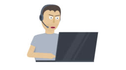 Operator Animation Of Remote Work Phone Help Cartoon Stock Video - Download Video Clip Now - iStock Operator Animation Of Remote Work Phone Help Cartoon Stock Video - Download Video Clip Now - iStock