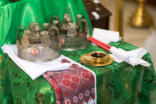 Crowns for a wedding in the Christian Orthodox Church