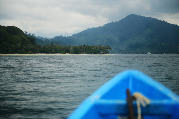 istock Exploring island by tourboat 1223943928