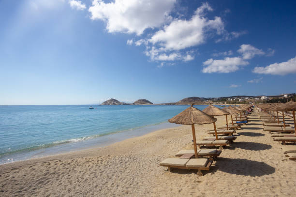 istock Kalafatis Beach in Mykonos, Greece 1223944797