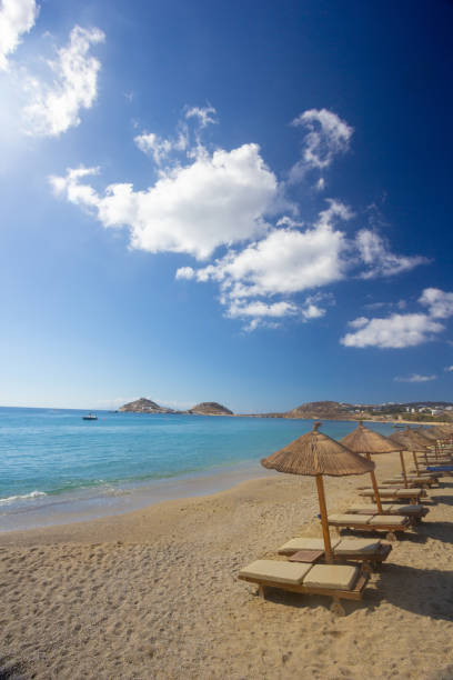 Kalafatis Beach in Mykonos, Greece
